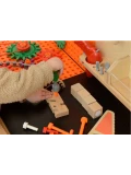 MASTERKIDZ Drewniany Warsztat XXL Montessori STEM z Narzędziami + Akcesoria | Pan Piksel