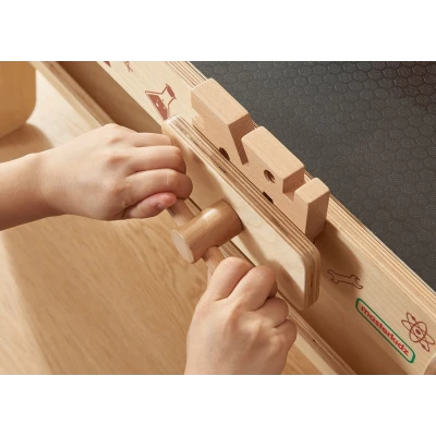 MASTERKIDZ Drewniany Warsztat XXL Montessori STEM z Narzędziami + Akcesoria | Pan Piksel