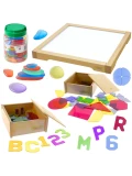 MASTERKIDZ Panel Skrzynia LED Sensoryczna + Zestaw Akcesoriów | Pan Piksel