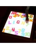 MASTERKIDZ Panel Świetlny LED Zmiana kolorów Pilotem + Klocki Montessori Mozaika 140 el. | Pan Piksel