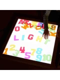 MASTERKIDZ Rama Sensoryczna - Panel LED + Przezroczysta Taca Do Malowania | Pan Piksel