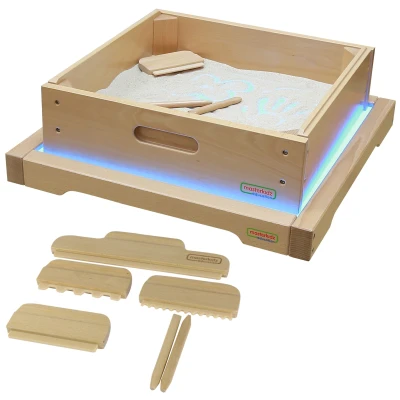 MASTERKIDZ Rama Sensoryczna - Panel LED + Zestaw Akcesoriów Do Zabawy w Piasku | Pan Piksel