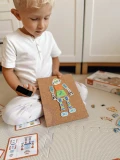 VIGA Drewniana Przybijanka Roboty 45 elementów Montessori | Pan Piksel