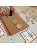 VIGA Drewniana Przybijanka Roboty 45 elementów Montessori | Pan Piksel