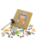 VIGA Drewniana Przybijanka Roboty 45 elementów Montessori | Pan Piksel