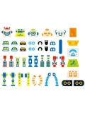VIGA Drewniana Przybijanka Roboty 45 elementów Montessori | Pan Piksel