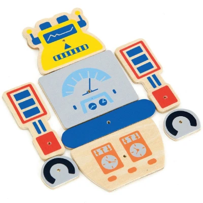VIGA Drewniana Przybijanka Roboty 45 elementów Montessori | Pan Piksel
