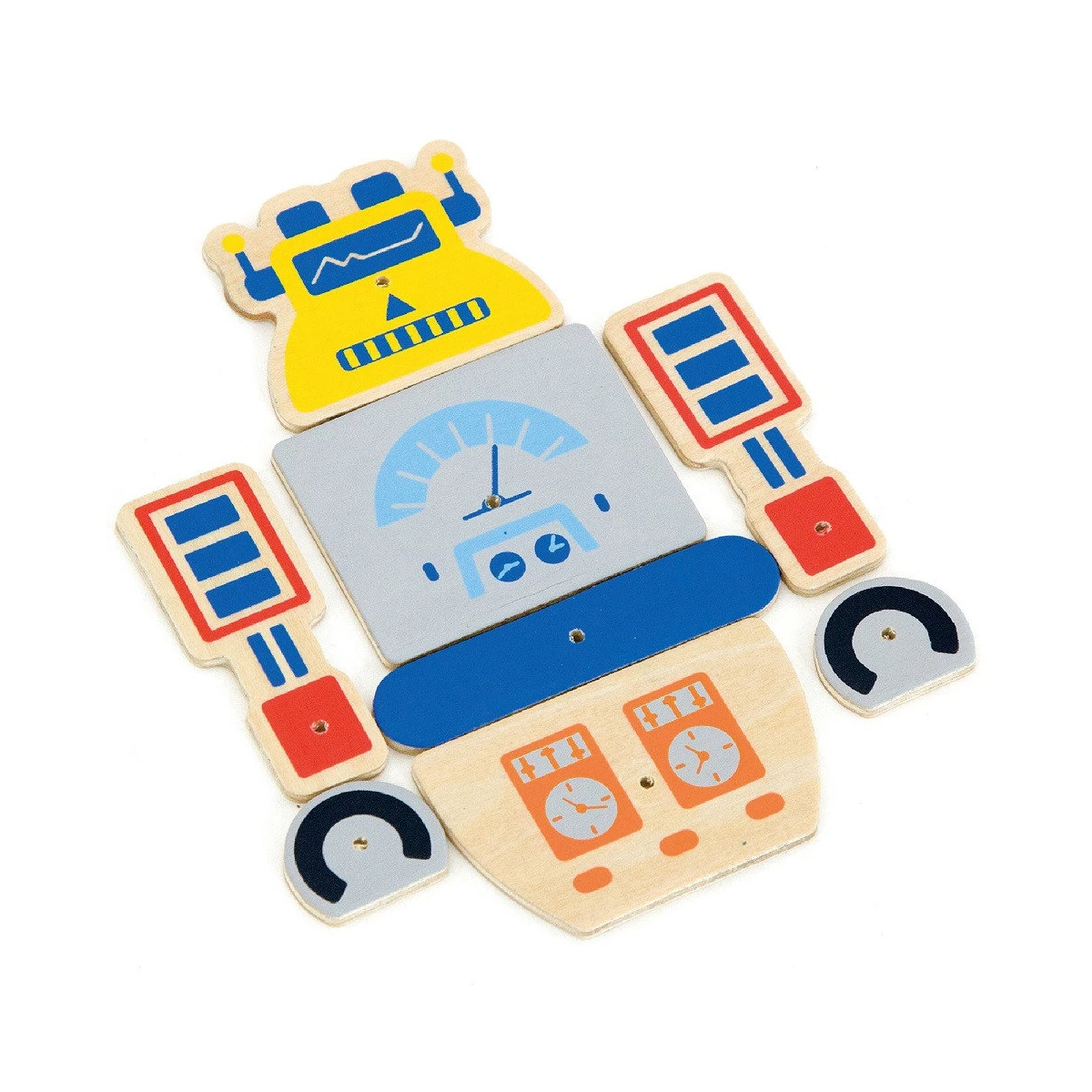 VIGA Drewniana Przybijanka Roboty 45 elementów Montessori | Pan Piksel