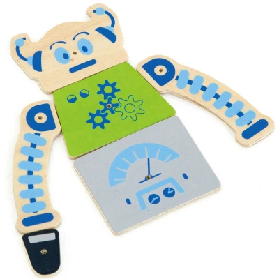 VIGA Drewniana Przybijanka Roboty 45 elementów Montessori | Pan Piksel