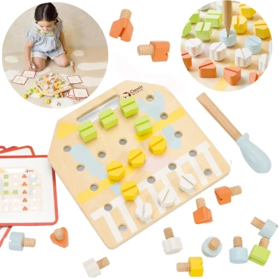 CLASSIC WORLD Wooden Manipulative Board Logic Puzzle | Pan Piksel
