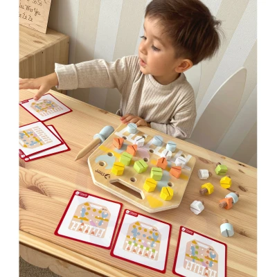 CLASSIC WORLD Wooden Manipulative Board Logic Puzzle | Pan Piksel