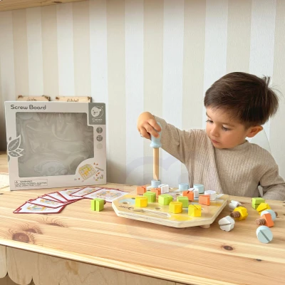 CLASSIC WORLD Wooden Manipulative Board Logic Puzzle | Pan Piksel