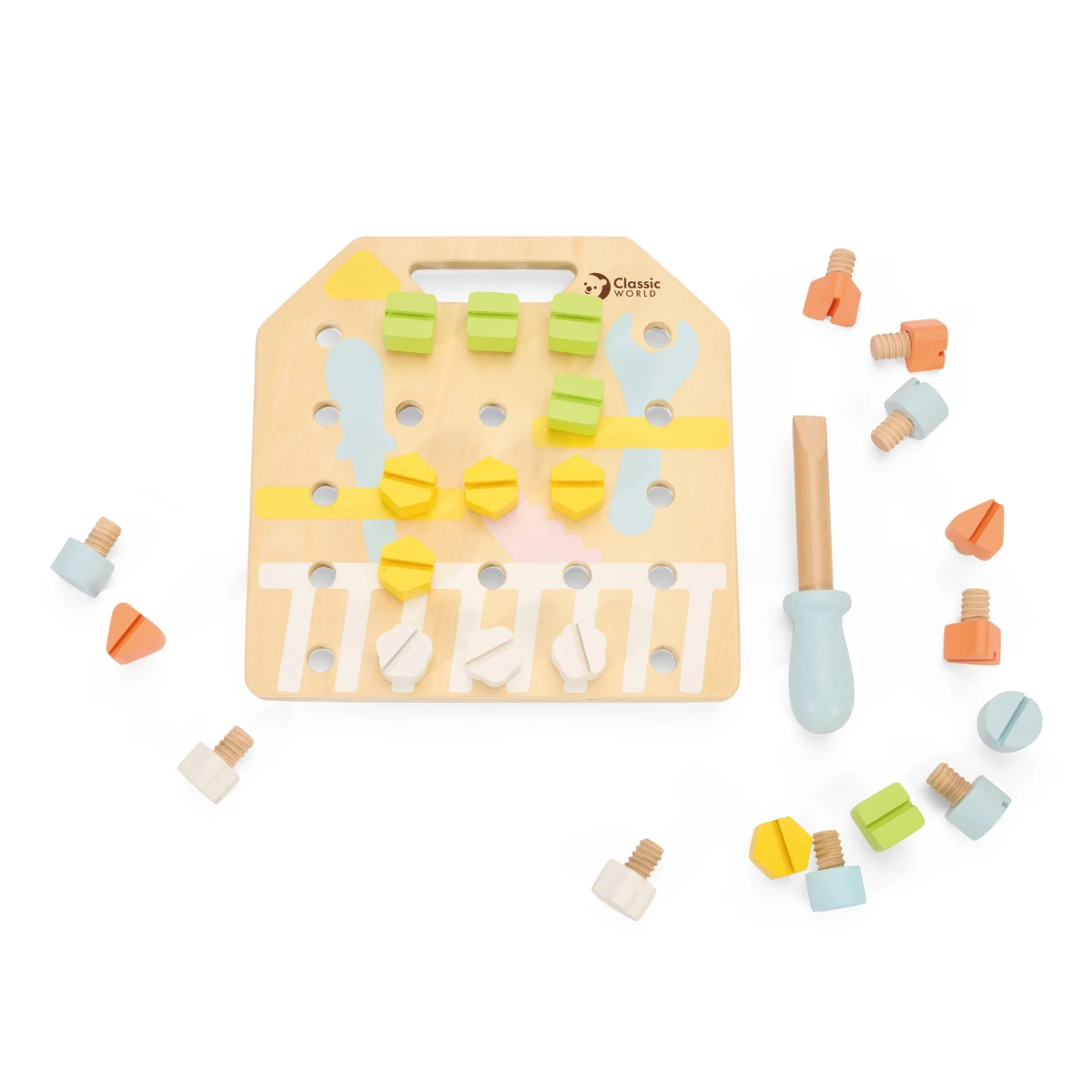 CLASSIC WORLD Wooden Manipulative Board Logic Puzzle | Pan Piksel