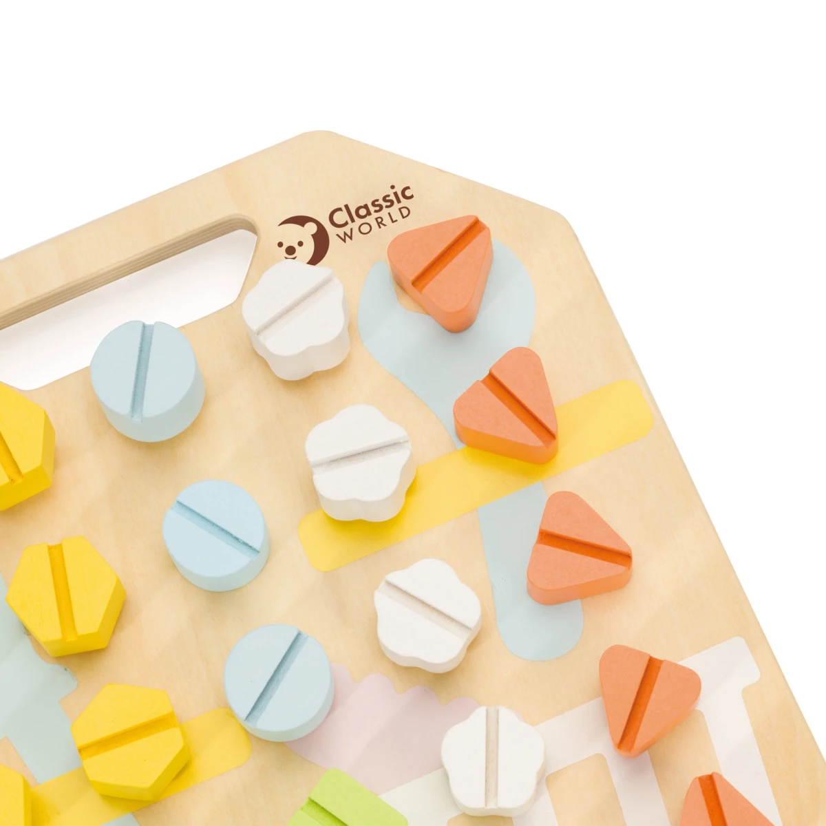 CLASSIC WORLD Wooden Manipulative Board Logic Puzzle | Pan Piksel