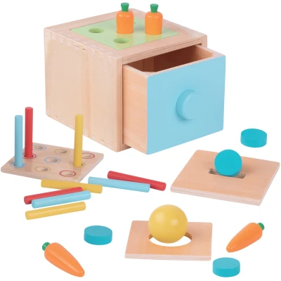 Drewniana szuflada edukacyjna 4w1 Woopie | Pan Piksel