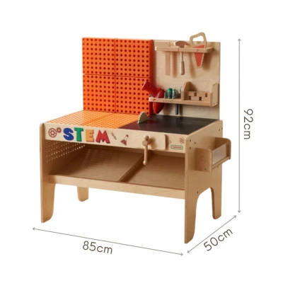MASTERKIDZ Drewniany Warsztat XXL Montessori STEM z Narzędziami | Pan Piksel