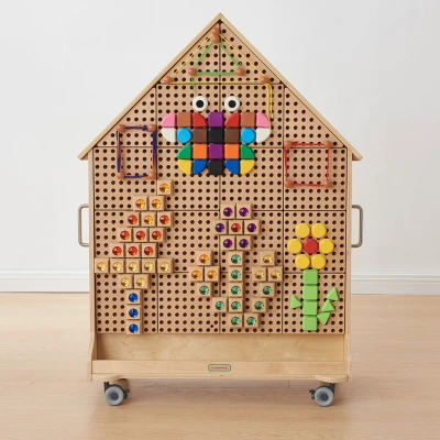 Drewniana Tablica STEM w Kształcie Domu XXL Masterkidz | Pan Piksel
