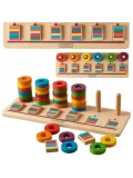 MASTERKIDZ Układanka Nauka Liczenia i Kolorów Sorter Montessori | Pan Piksel