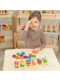 MASTERKIDZ Układanka Nauka Liczenia i Kolorów Sorter Montessori | Pan Piksel