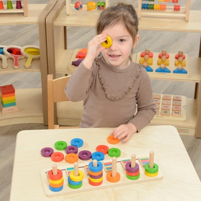 MASTERKIDZ Układanka Nauka Liczenia i Kolorów Sorter Montessori | Pan Piksel