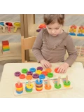 MASTERKIDZ Układanka Nauka Liczenia i Kolorów Sorter Montessori | Pan Piksel