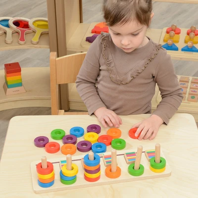 MASTERKIDZ Układanka Nauka Liczenia i Kolorów Sorter Montessori | Pan Piksel