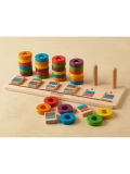 MASTERKIDZ Układanka Nauka Liczenia i Kolorów Sorter Montessori | Pan Piksel