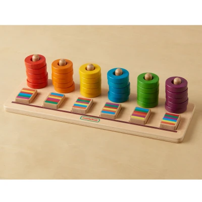 MASTERKIDZ Układanka Nauka Liczenia i Kolorów Sorter Montessori | Pan Piksel