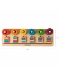 MASTERKIDZ Układanka Nauka Liczenia i Kolorów Sorter Montessori | Pan Piksel