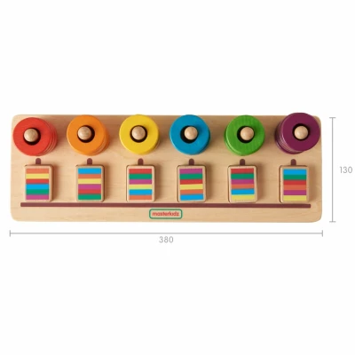 MASTERKIDZ Układanka Nauka Liczenia i Kolorów Sorter Montessori | Pan Piksel