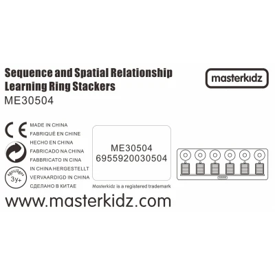 MASTERKIDZ Układanka Nauka Liczenia i Kolorów Sorter Montessori | Pan Piksel