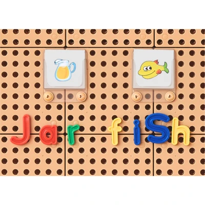 MASTERKIDZ Alfabet Zestaw Liter (Dużych i Małych) do Paneli Ściennych STEM 122 el. | Pan Piksel