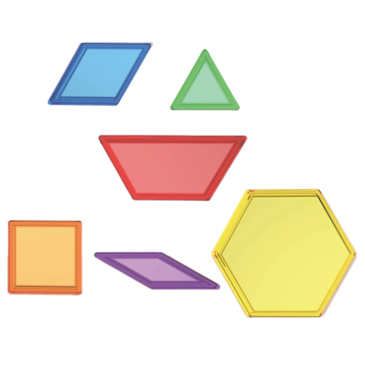 MASTERKIDZ Zestaw Klocki Montessori Tangram Mozaika 140 el. | Pan Piksel