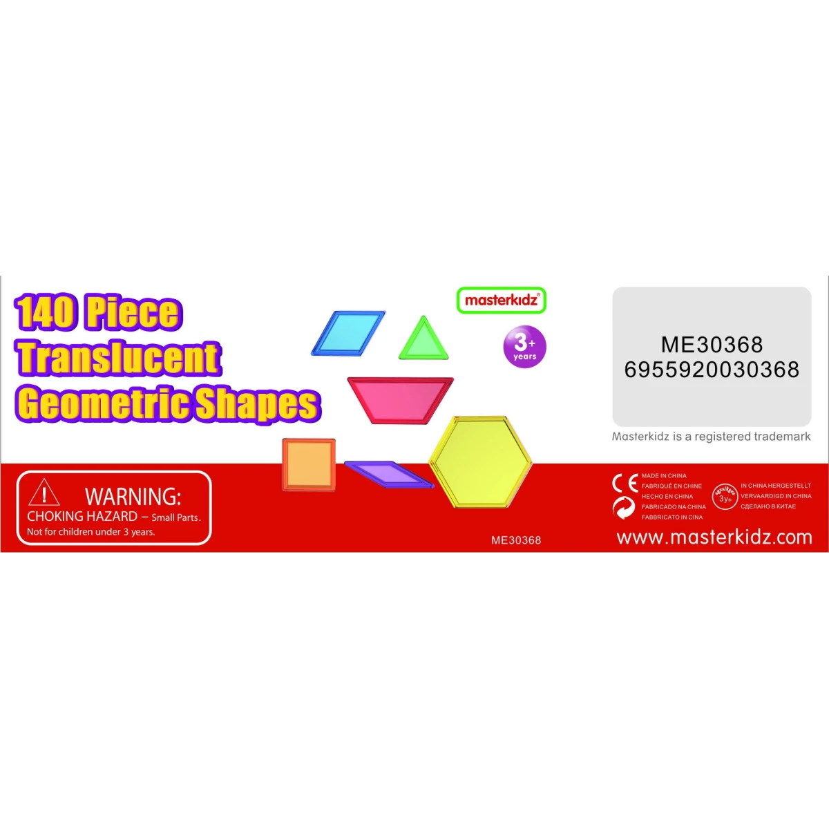 MASTERKIDZ Zestaw Klocki Montessori Tangram Mozaika 140 el. | Pan Piksel