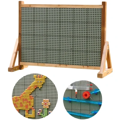 MASTERKIDZ Drewniana Ściana Tablica XXL Naukowa Kreatywna STEM WALL Outdoor | Pan Piksel