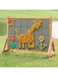 MASTERKIDZ Drewniana Ściana Tablica XXL Naukowa Kreatywna STEM WALL Outdoor | Pan Piksel