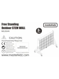 MASTERKIDZ Drewniana Ściana Tablica XXL Naukowa Kreatywna STEM WALL Outdoor | Pan Piksel