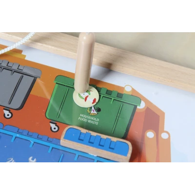 MASTERKIDZ Tablica Edukacyjna Segregacja Odpadów Montessori | Pan Piksel