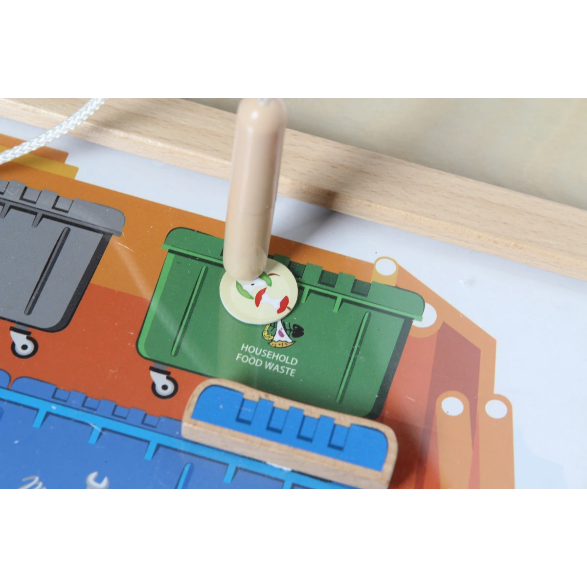 MASTERKIDZ Tablica Edukacyjna Segregacja Odpadów Montessori | Pan Piksel