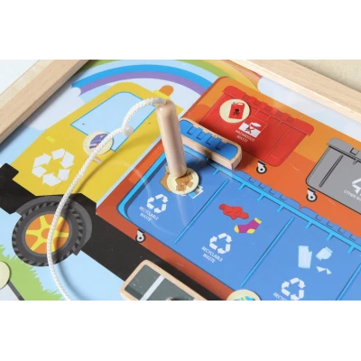 MASTERKIDZ Tablica Edukacyjna Segregacja Odpadów Montessori | Pan Piksel