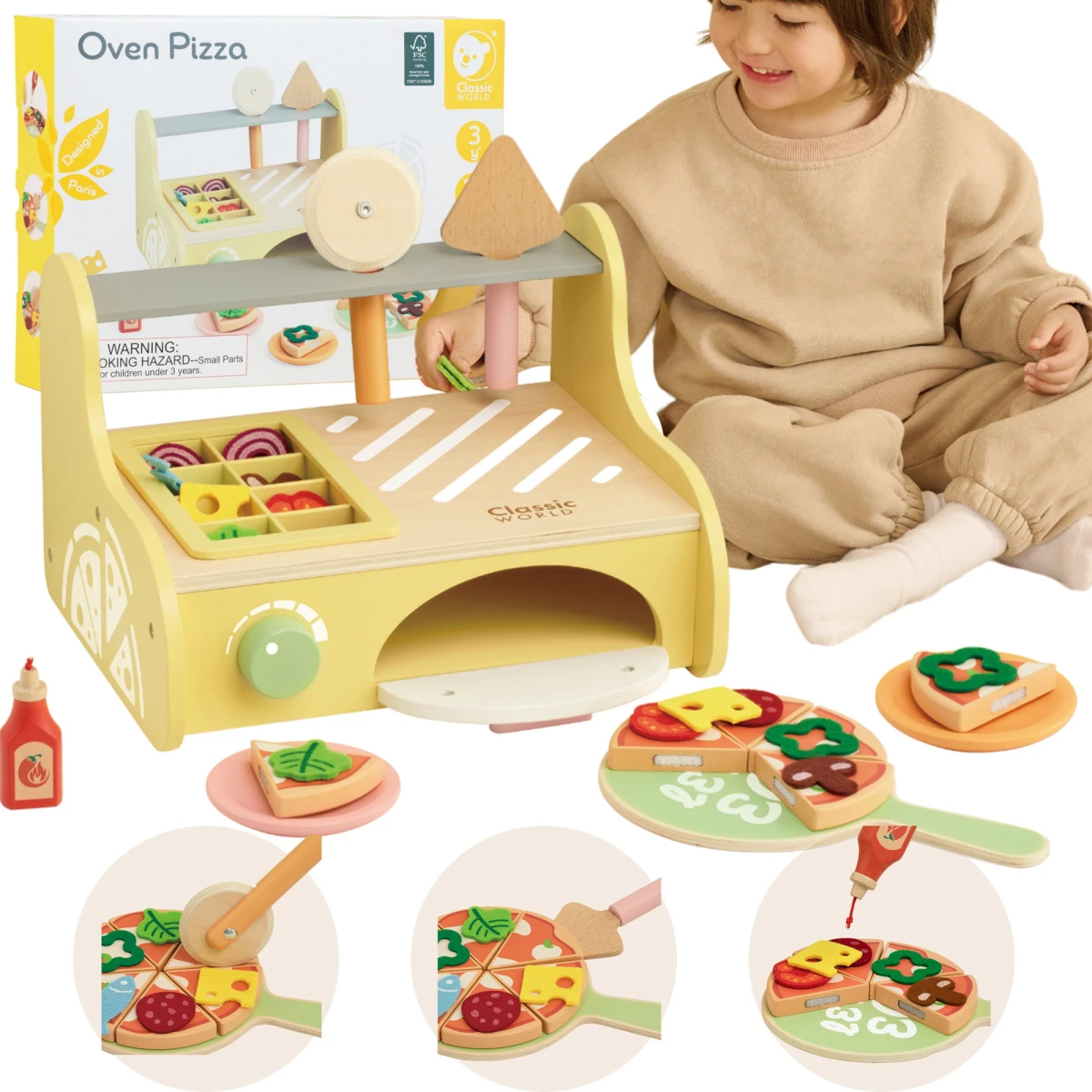 Drewniany piec do pizzy Classic World | Pan Piksel