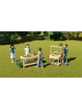 CLASSIC WORLD EDU Drewniany Blat Kuchenny Szafka na Akcesoria Kuchenne Plac Zabaw | Pan Piksel