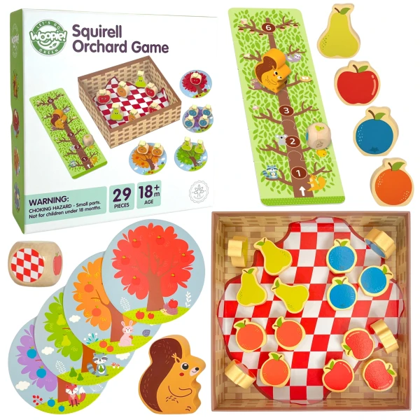 WOOPIE GREEN Wiewiórka w Sadzie Gra Planszowa Rodzinna FSC | Pan Piksel