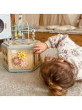 TOOKY TOY Interaktywny Drewniany Sześciokąt Montessori Otwierane Pudełko | Pan Piksel