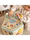 TOOKY TOY Interaktywny Drewniany Sześciokąt Montessori Otwierane Pudełko | Pan Piksel