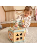 TOOKY TOY Interaktywny Drewniany Sześciokąt Montessori Otwierane Pudełko | Pan Piksel