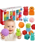 WOOPIE BABY Sensory Puzzles Squeeze Puzzle Sound Learning to Count 20 el. | Pan Piksel