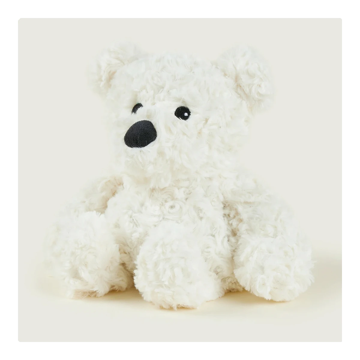 Warmies Cream Curly Bear | Kremowy Miś | Pan Piksel