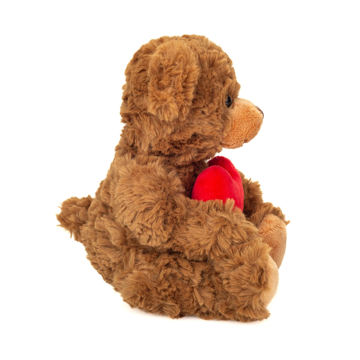 TEDDY HERMANN Maskotka miś pluszowy 20 cm z dużym serduszkiem | Pan Piksel