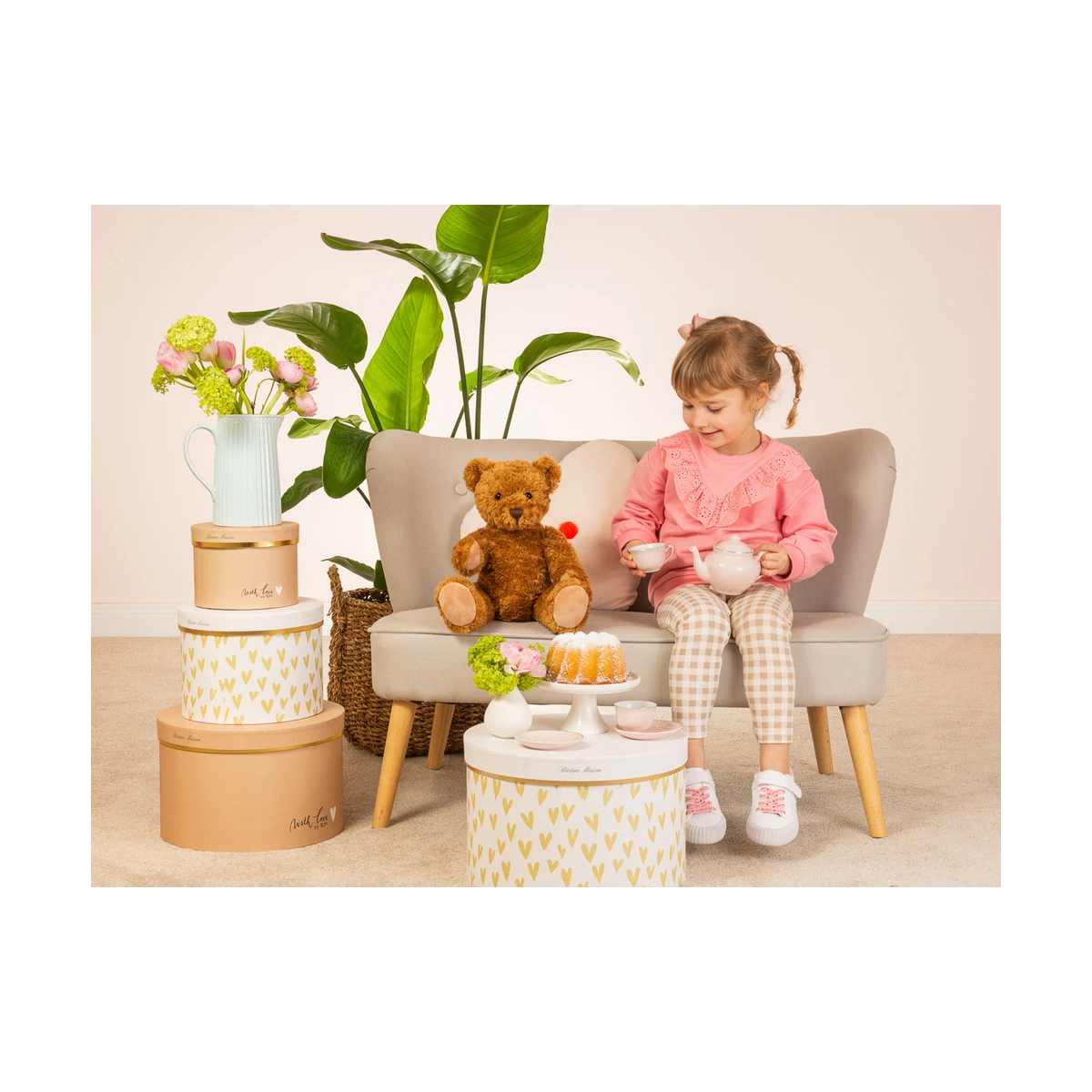 TEDDY HERMANN Maskotka Miś Klasyczny 37 cm Ruchome Kończyny | Pan Piksel